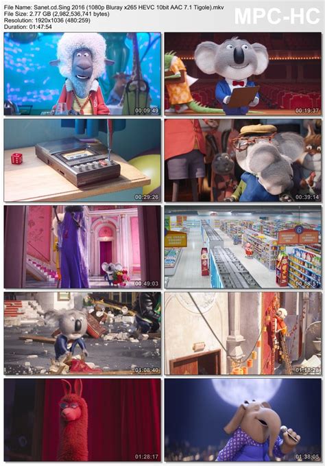Sing (2016) (1080p BluRay x265 HEVC 10bit AAC 7.1 Tigole).